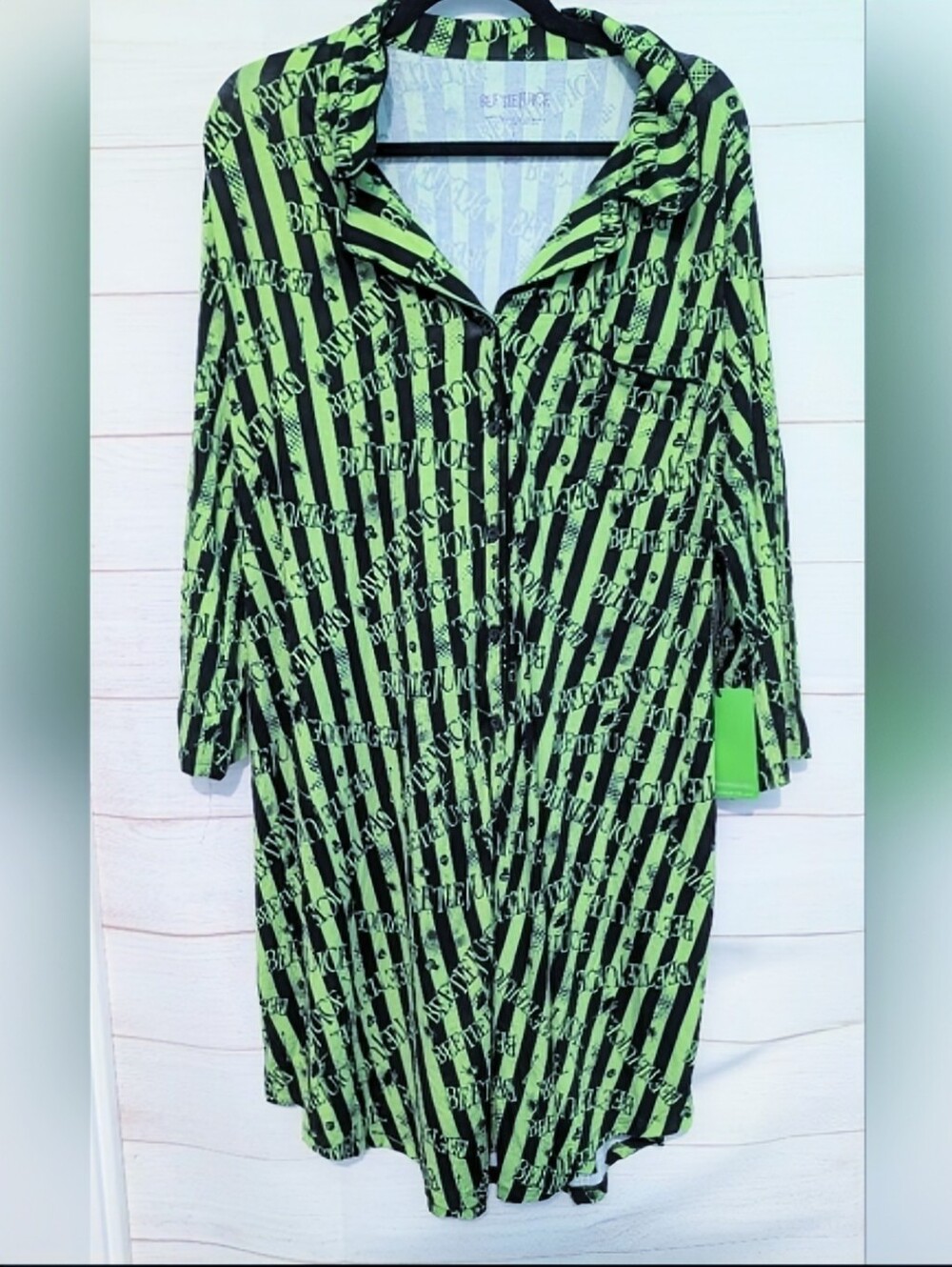 Torrid Limited Edition Beetlejuice  Lounge Dress Pajama Pj's Sleepshirt 3X